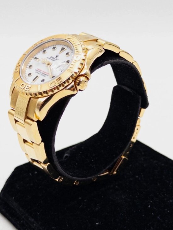 Ladies Rolex Yacht Master Solid Gold 750 18k STAMPED 29mm main image 6